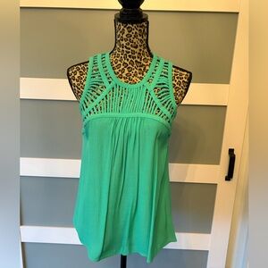 Bar III Teal Sleeveless Top